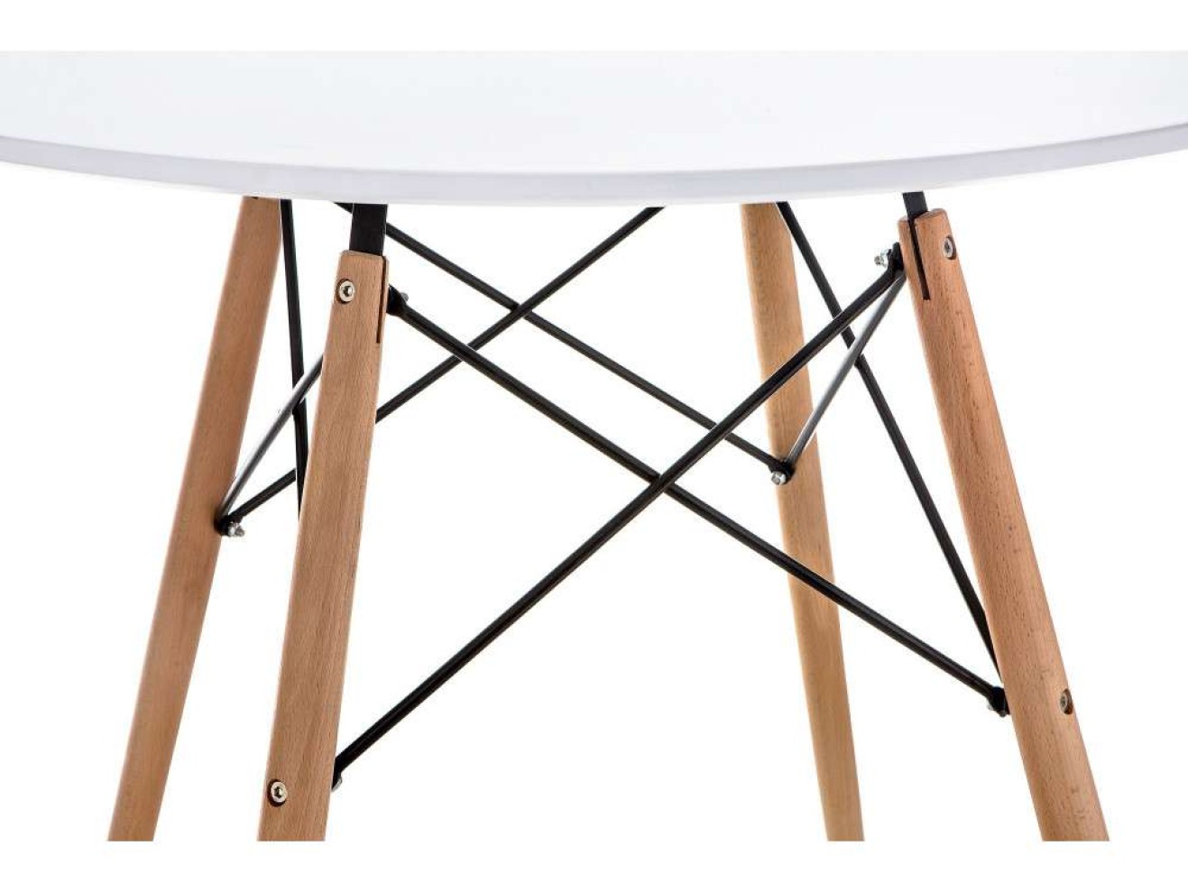Table 80 white / wood Стол деревянный арт. 870453