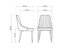 Kora light blue / white Стул на металлокаркасе арт. 1575951