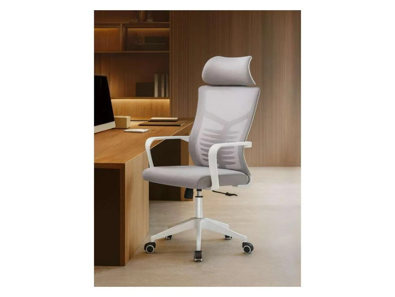 Montana light gray / white Компьютерное кресло арт. 1005111