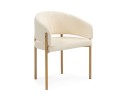 Janin white / wooden metal Стул на металлокаркасе