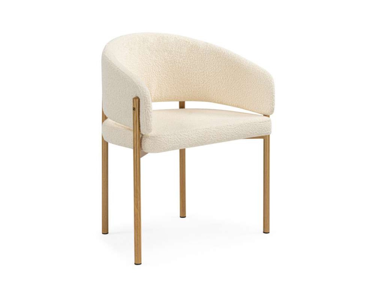 Janin white / wooden metal Стул на металлокаркасе