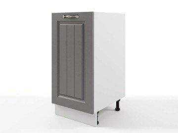Шкаф напольный Мария 400х820х476 Графит/ Белый