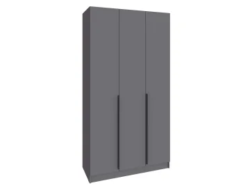 Шкаф Мадрид (1,2) с 3 ящ. внутри без зеркала графит серый