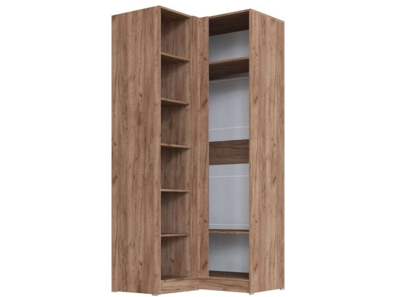 Вегас Шкаф угловой дуб крафт табачный/дуб крафт белый арт. 1214517