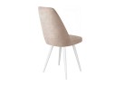 Стул DikLine 327 поворотный B03 BEIGE, ножки белые