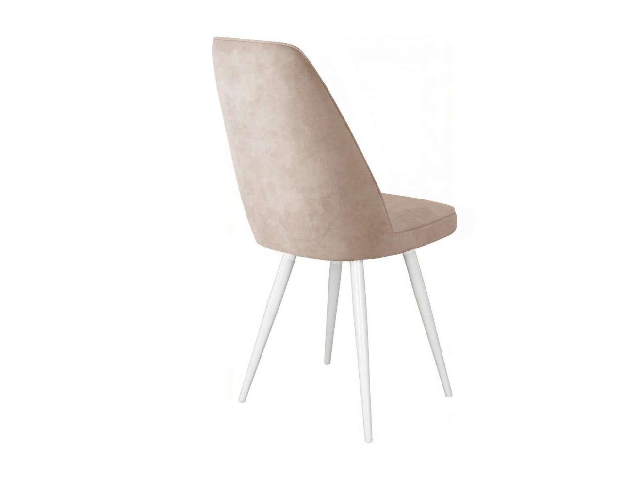 Стул DikLine 327 поворотный B03 BEIGE, ножки белые