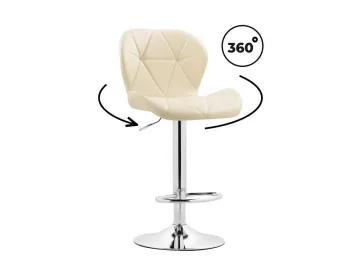 Trio beige / chrome Барный стул