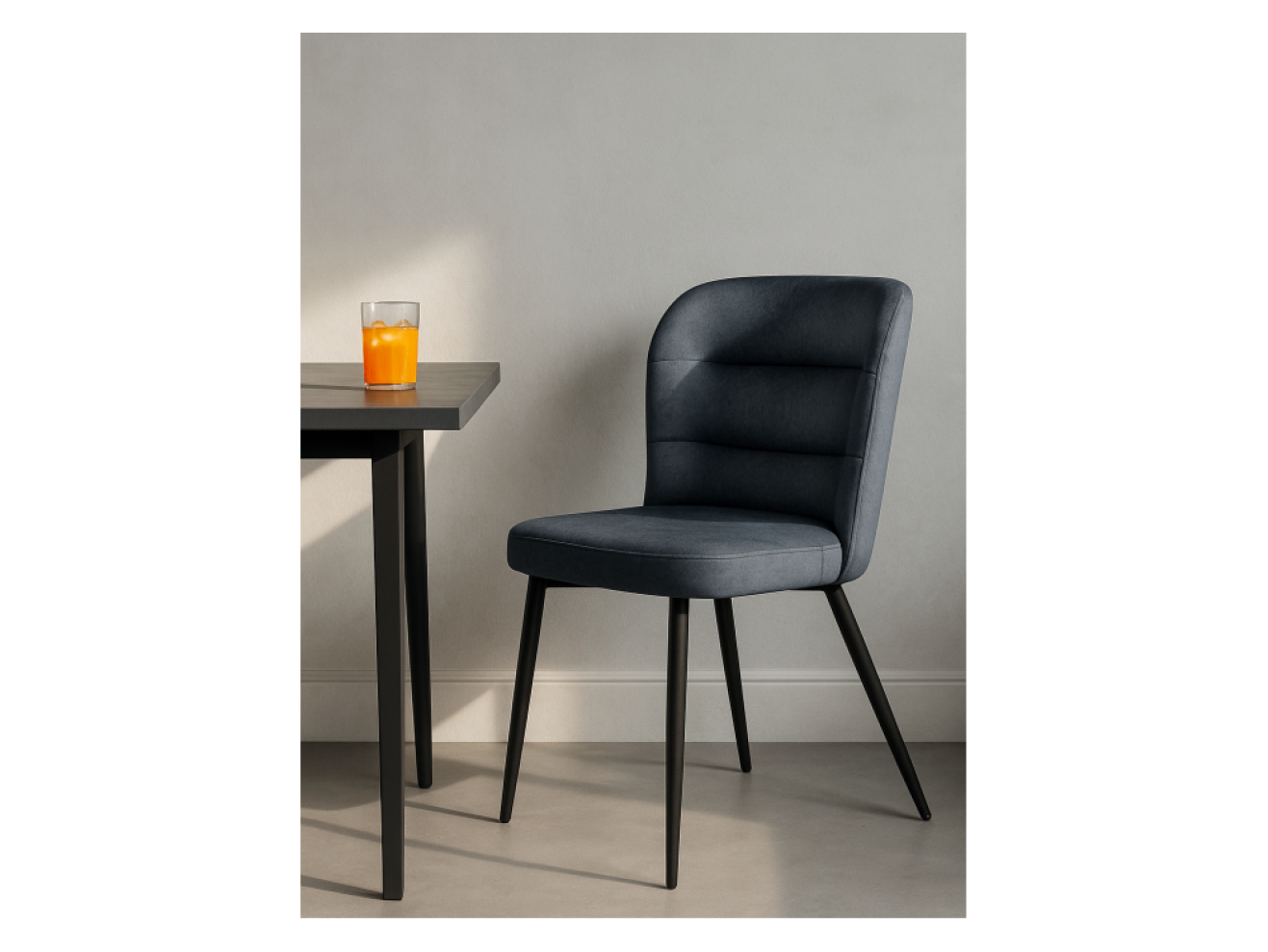 Kilian dark gray / black Стул на металлокаркасе