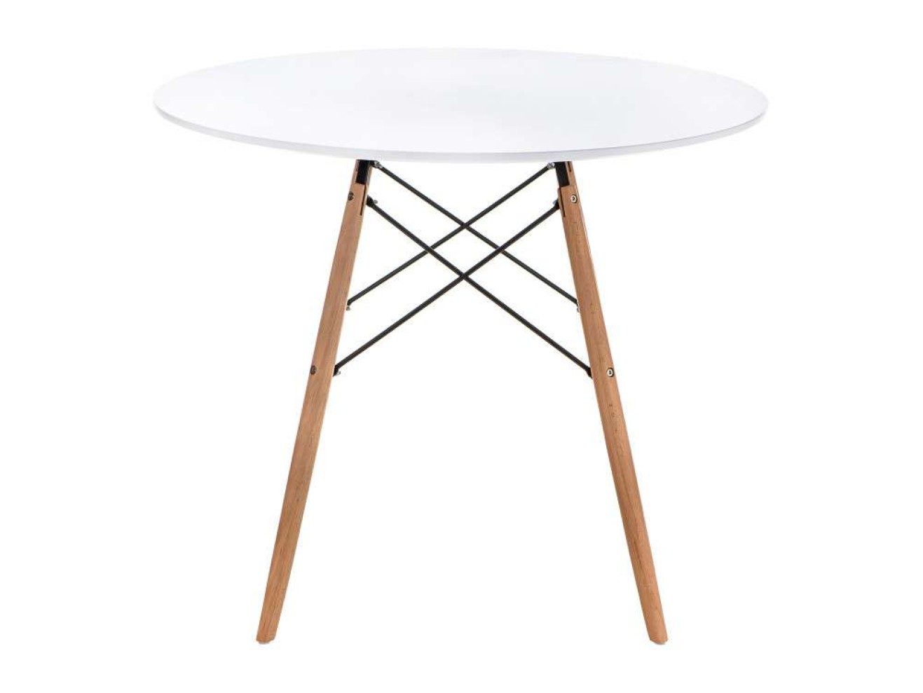 Table 80 white / wood Стол деревянный арт. 870453