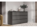 Комод с ящиками 1,38м Денвер, графит