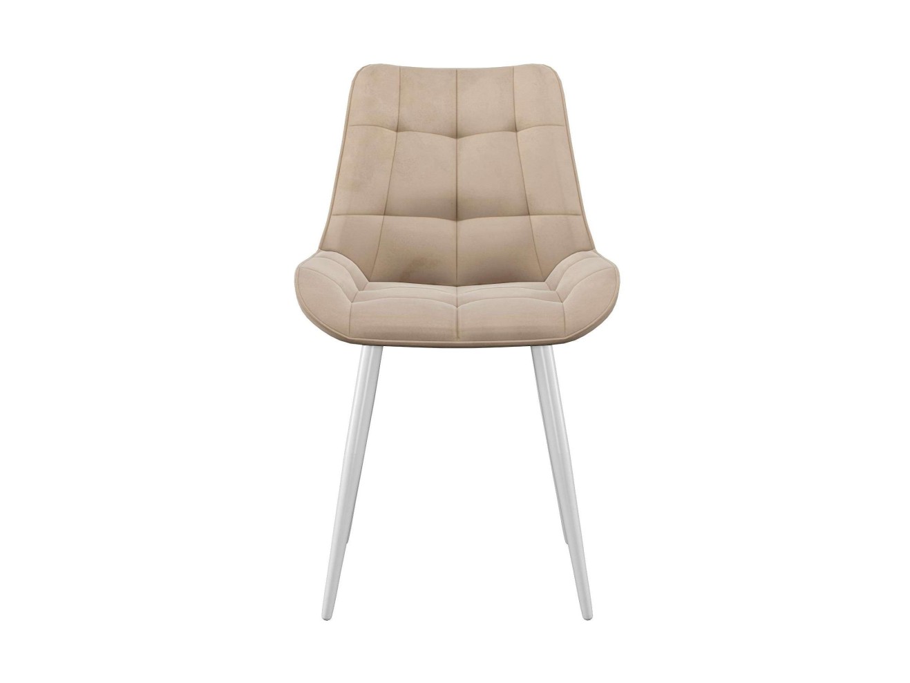 Стул DikLine 226 поворотный B03 BEIGE, ножки белые