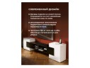 Лисмор белый / черный глянец ТВ-тумба