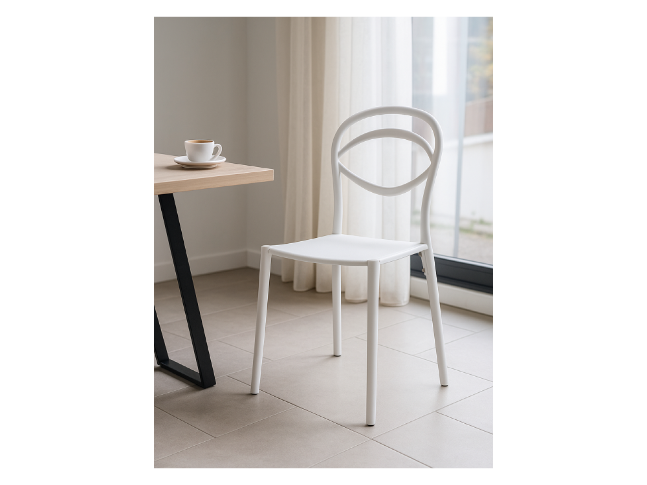 Simple white Пластиковый стул арт. 1575601