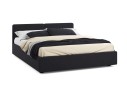 Мягкая кровать Erika 1600 черная с подъемным механизмом