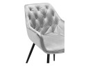 Remo light gray Стул на металлокаркасе