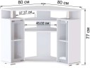 Угловая Тумба ТВ 044(2у) белый арт. 1215339