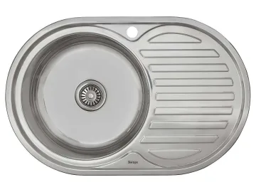 Мойка врезная Vivat 775016/0,6 1Ч1К (левая) Глянец