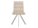 Стул DikLine 230 поворотный B03 BEIGE, ножки белые