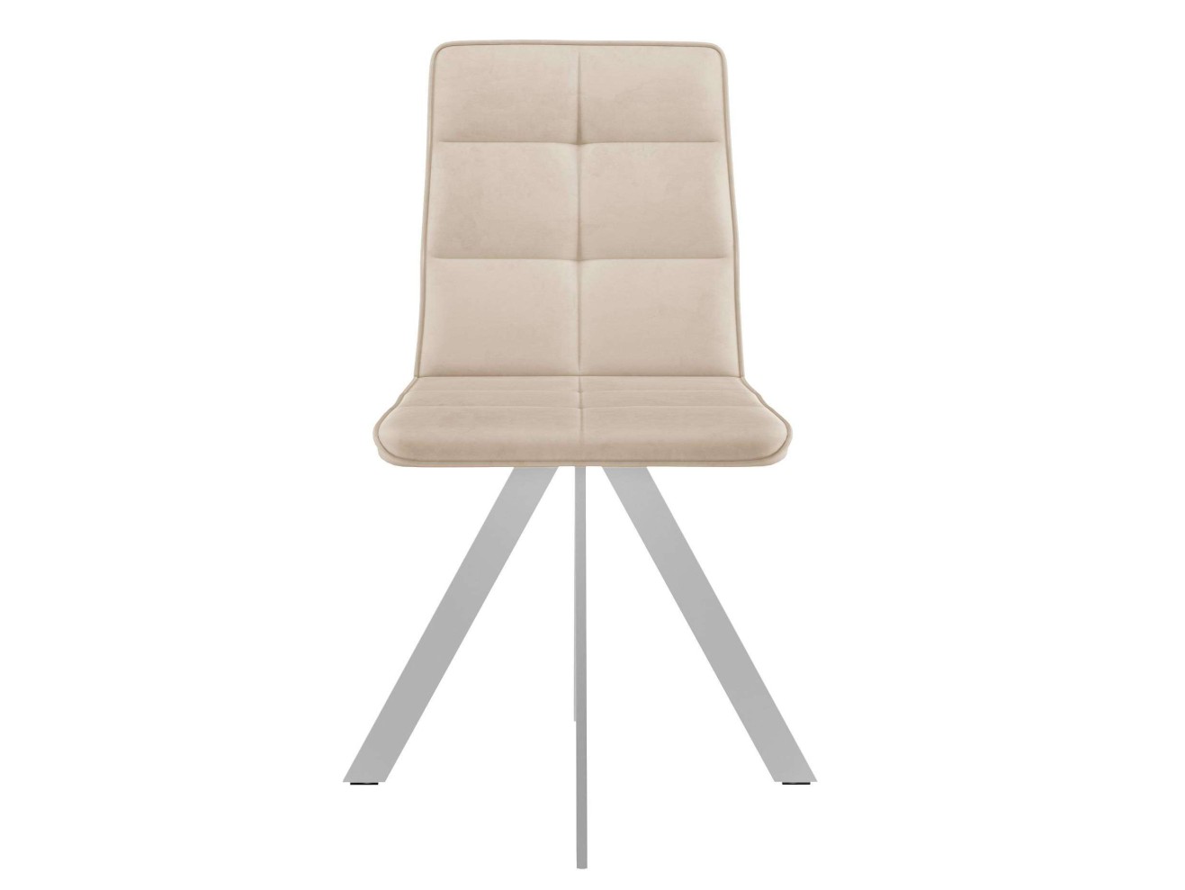 Стул DikLine 230 поворотный B03 BEIGE, ножки белые