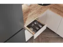 Угловая кухня Оливия NEW 1,4х2,4м, Крафт золотой/Кашемир арт. 1342581