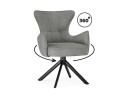 Atlanta gray / black крутящийся Стул на металлокаркасе