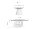 Orfeo 110х60х43 white Журнальный стол