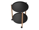 Столик журнальный Sheffilton SHT-CT62 черный муар/светлый орех