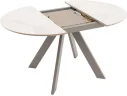 Стол STOOL GROUP Миндель круглый D100 керамика Белый глянец/Латте арт. 1568331