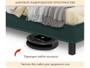 Мягкая кровать Bali 1600 изумруд c ортопедическим основанием