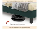 Мягкая кровать Bali 1600 изумруд c ортопедическим основанием арт. 1377505