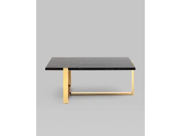 Журнальный столик STOOL GROUP Тоби 109*66 Черный мрамор/Золото