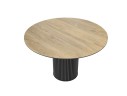 Стол DikLine AKR120 Керамика древесная OAKWOOD HONEY/подстолье черное/опоры черные (2 уп.)