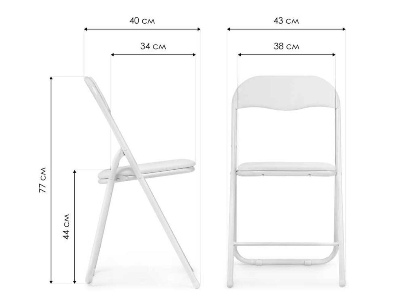 Fold 1 складной black / black Стул на металлокаркасе