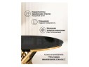 Twist gold / black Стол стеклянный