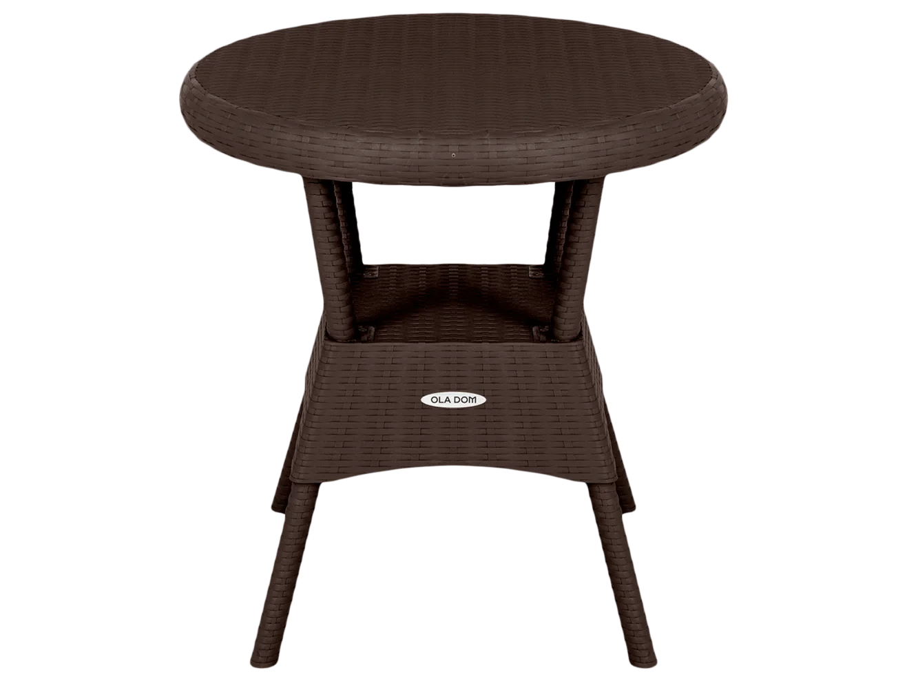 Стол пластиковый Ola Dom 70x70см круглый (антрацит) арт. 1596481