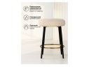 Plato white fabric Барный стул