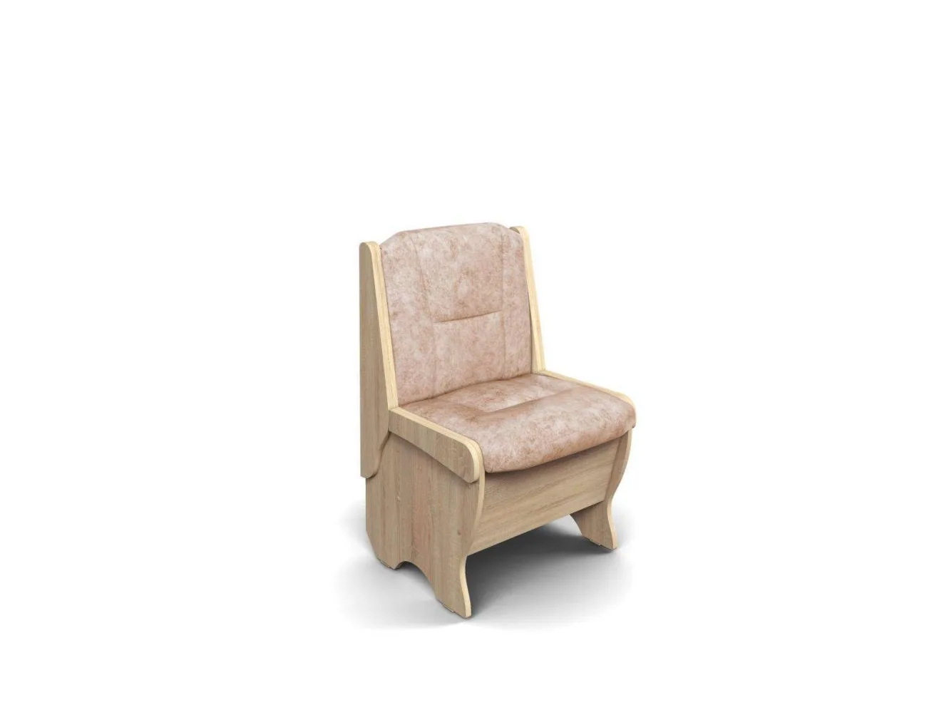 Скамья Лотос 550 / Дуб Сонома / Велюр Латте арт. 1149701