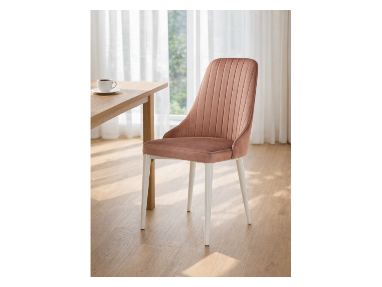 Kora dark pink / white Стул на металлокаркасе