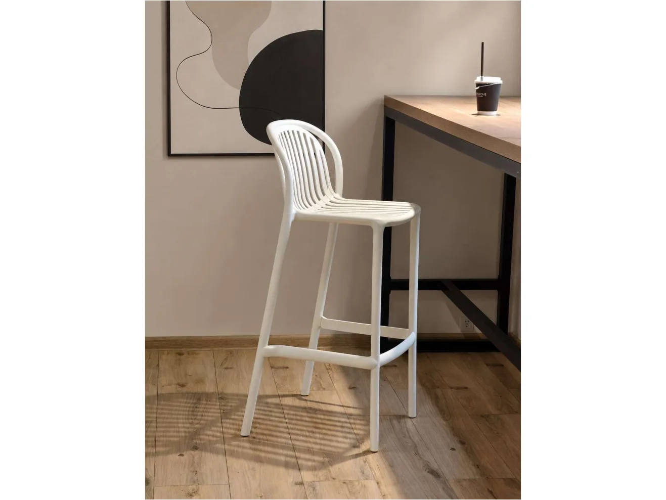 Стул барный Sheffilton SHT-S182-1 белый арт. 1567633