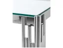 Журнальный столик Stool Group ГЭТСБИ 55*55 Прозрачное стекло/Сталь арт. 1598829
