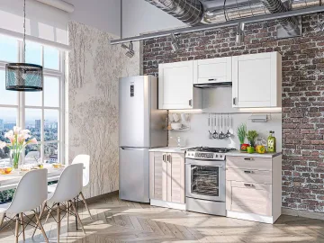 Кухня Лофт-05 Super White/Cappuccino Veralinga