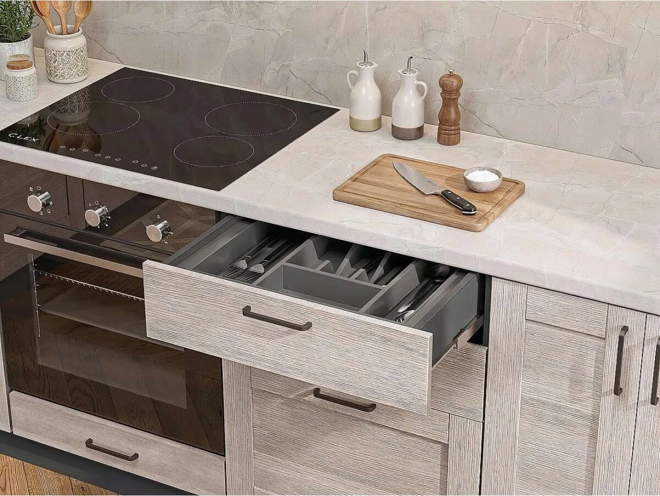 Кухня Лофт-01 Cappuccino Veralinga арт. 1550867