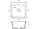 Мойка 430 GF-Smart 430 1-чаш 432*432 бежевый арт. 1265969