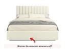 Мягкая кровать Olivia 1800 беж с ортопедическим основанием