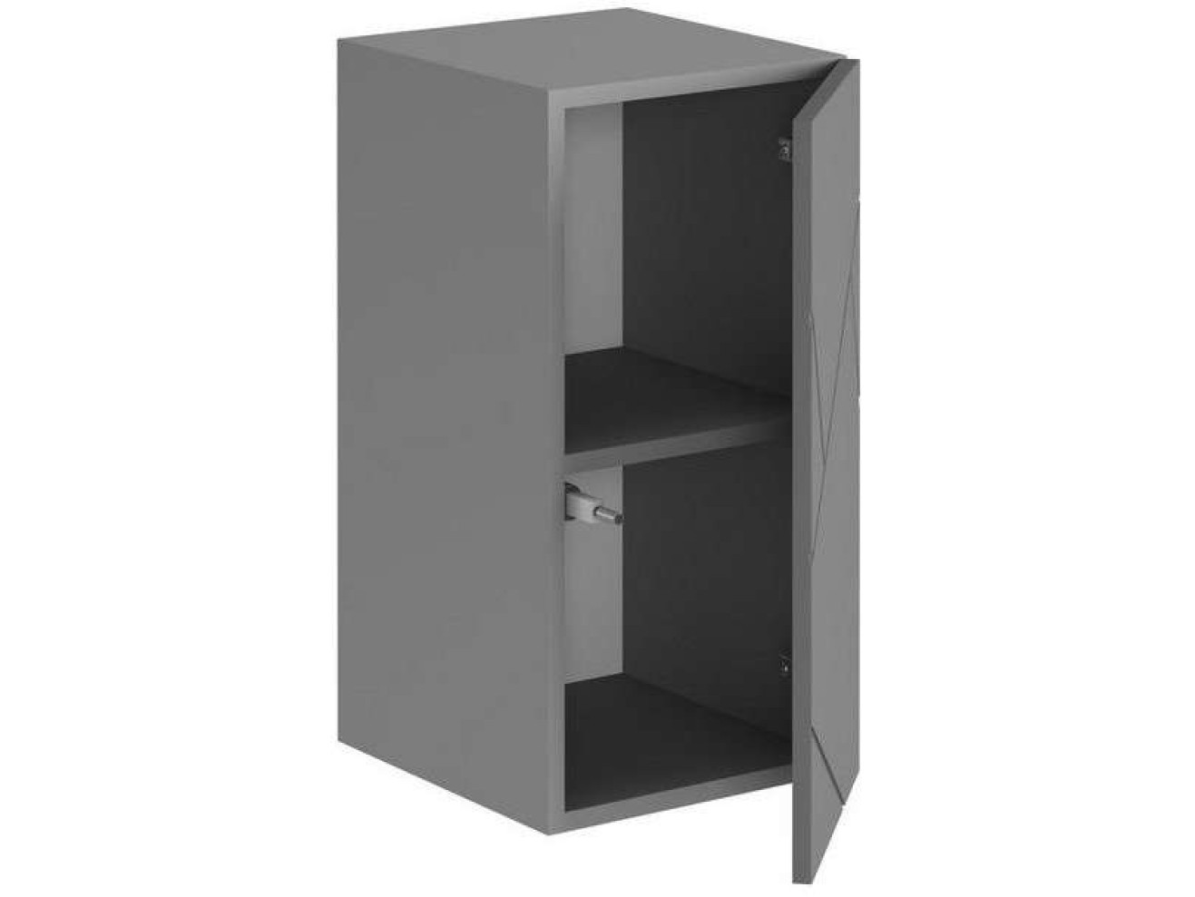 ГРАНЖ Шкаф навесной ШН-001 (Д.300) (Серый шифер / Графит софт) арт. 1058763