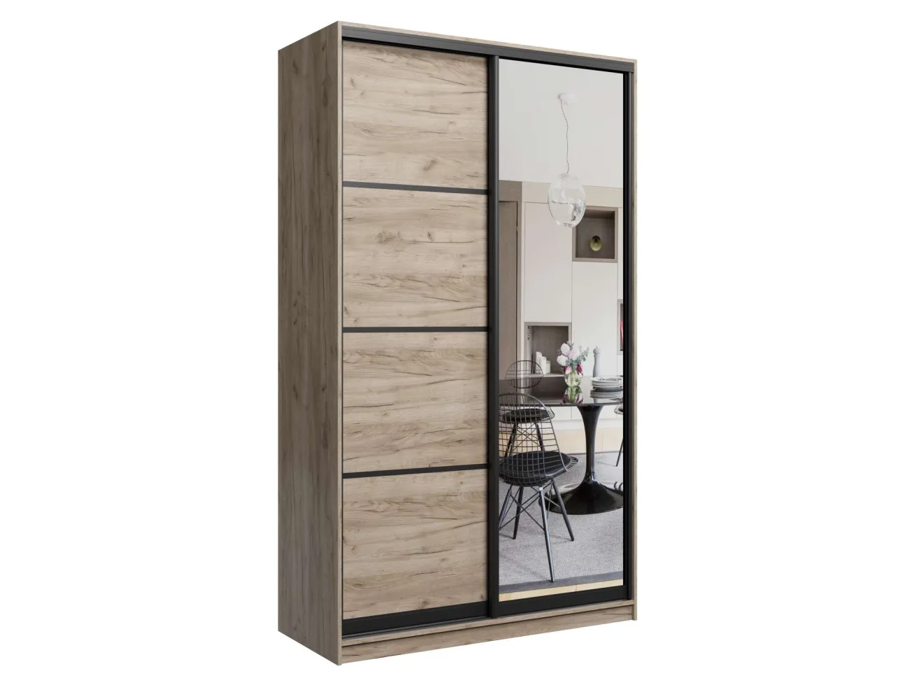 Шкаф-купе 2-х дверный Лофт 130 арт. 442809