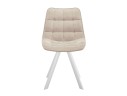 Стул DikLine 229 поворотный, B03 BEIGE, ножки белые