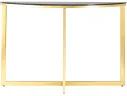 Консоль Stool Group АЛЬБА 115х30 Стекло черное/Сталь золото арт. 1599463