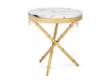 Monika 50х55 marble / gold Журнальный стол