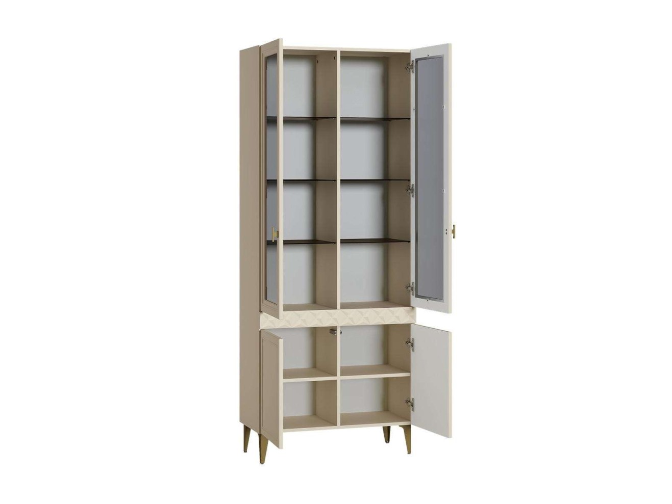Шкаф-витрина Марион 16.397.02, Слоновая кость арт. 1339569